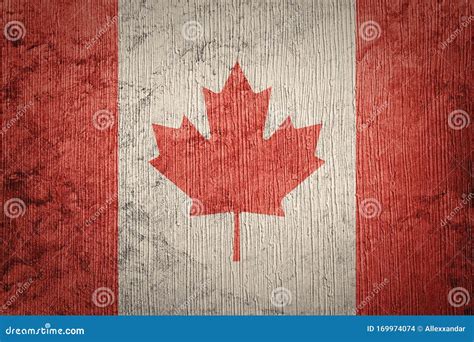 Grunge Canada Flag. Canada Flag with Grunge Texture Stock Photo - Image ...