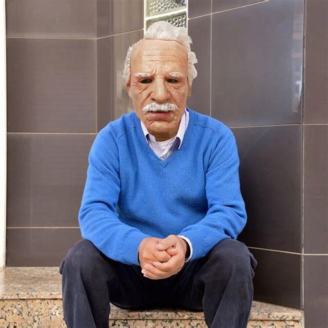 Halloween Realistic Old Man Masks Latex Cosplay Party Full Face Mask ...