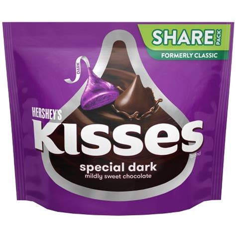 Hershey's Dark Chocolate Kisses - 10oz : Target