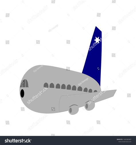 Airplane Flying Isolated Vector Illustration Stock Vector (Royalty Free) 1283385487 | Shutterstock