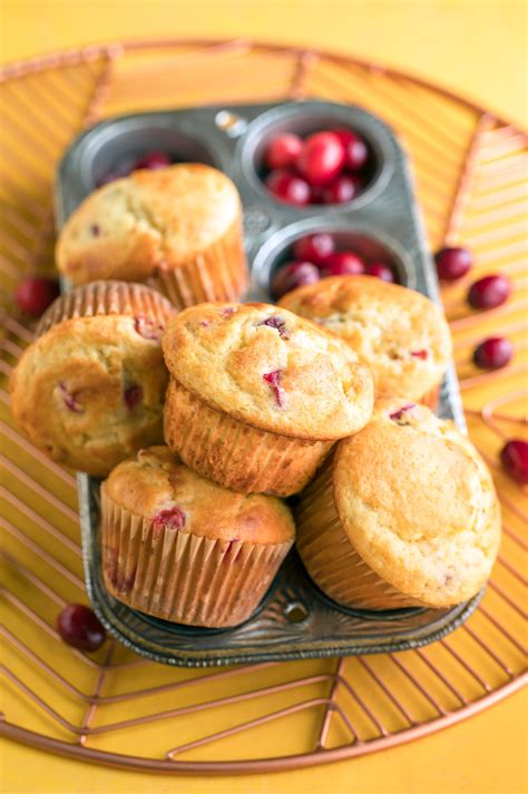 Banana Cranberry Muffins - Peas and Crayons