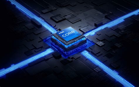 Intel processor Wallpaper 4K, Futuristic, 3D background