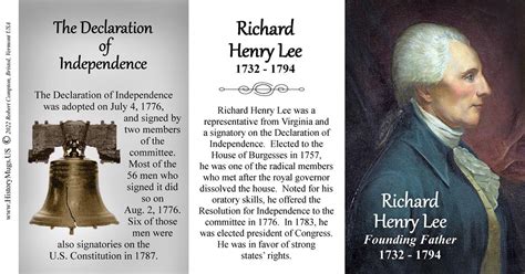 Lee, Richard Henry - Declaration of Independence - HistoryMugs.us