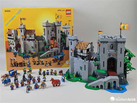 LEGO 10305 TWO Lion Knights with Red capes Castle IN HAND READY TO SHIP NEW Authentic Guaranteed ...