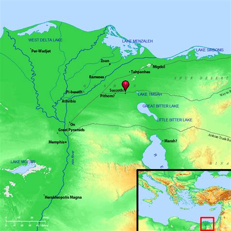 Bible Map: Succoth 2