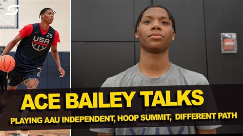 Ace Bailey Impresses several NBA teams at Hoop Summit scrimmage & talks ...