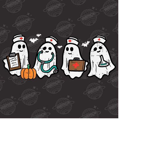 Ghost Nurses Png, Nurse Halloween Png, Halloween Nursing Png | Inspire Uplift