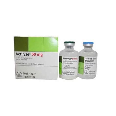 50mg Alteplase Actilyse Injection at Rs 45000/piece | Nagpur City | Nagpur | ID: 10965346330