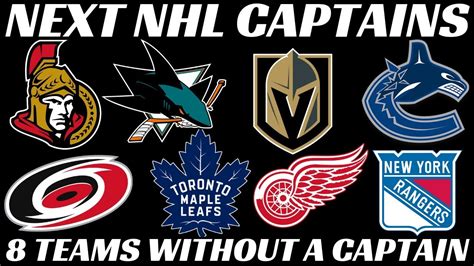 Next NHL Captains - Picking Team Captains for 8 Team Vacancies - YouTube