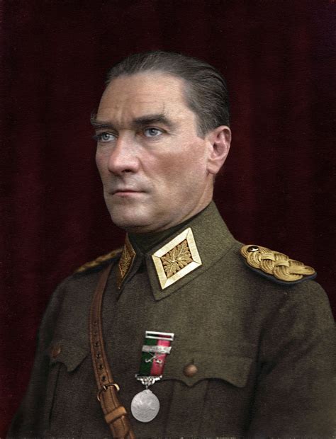 Mustafa Kemal Atatürk | Colorized historical photos, Historical photos 1800s, Famous historical ...