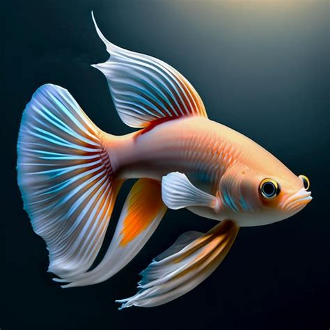 Premium Photo | Ornamental fish in a colorful aquarium