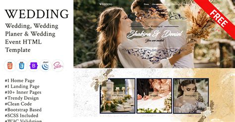 Wedding - FREE Wedding, Wedding Planner & Event HTML Template