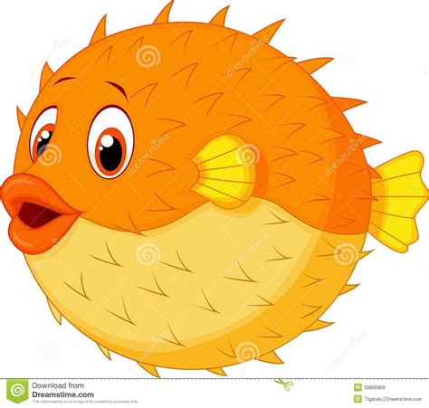 cute-puffer-fish-cartoon-illustration-39806869.jpg (1300×1238) | Puffer ...