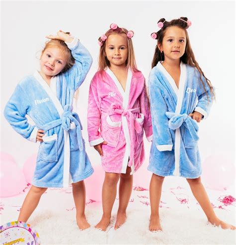 Plush Kids Bathrobes Personalized Soft Bathrobes Sorority - Etsy