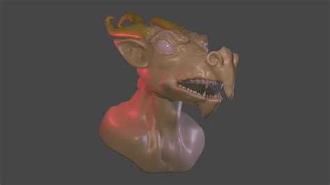 ArtStation - Sculpting DragonFace