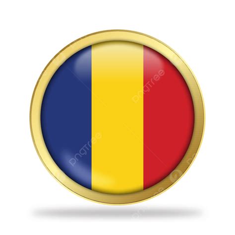 Romania Clipart Transparent PNG Hd, Romania Flag Icon Png Gold Border, Flag, Romania, Icon PNG ...