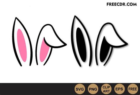 Bunny Ears Svg Free PNG, Clipart Download | Free svg, Bunny ear, Cricut free