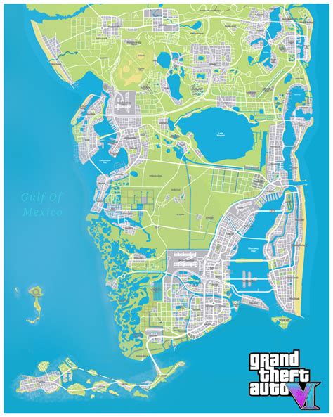 Florida based GTA 6 Concept Map : imaginarymaps | Concept map, Fantasy ...