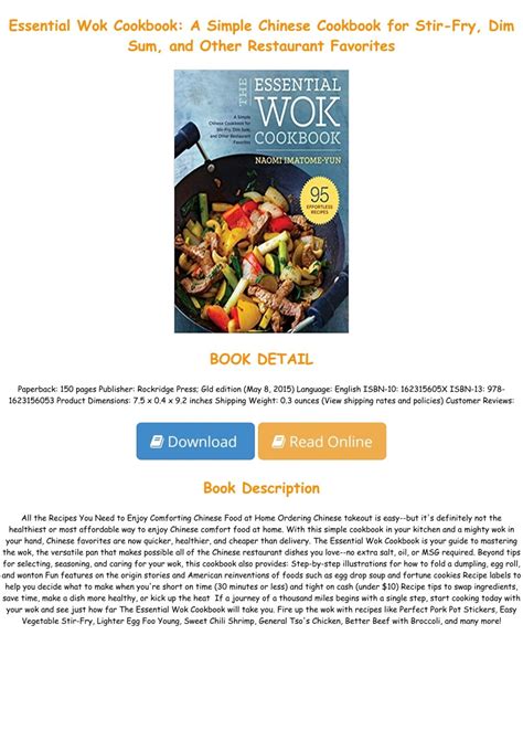 [PDF] Essential Wok Cookbook: A Simple Chinese Cookbook for Stir-Fry ...