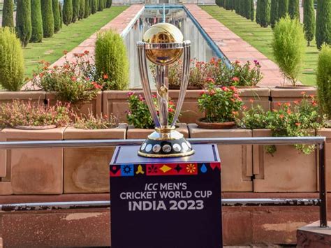 World Cup 2023 | ICC Men's World Cup Trophy Showcased At Taj Mahal In ...