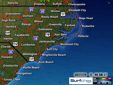 North Carolina Beach Weather - Live from SurfChex weather stations