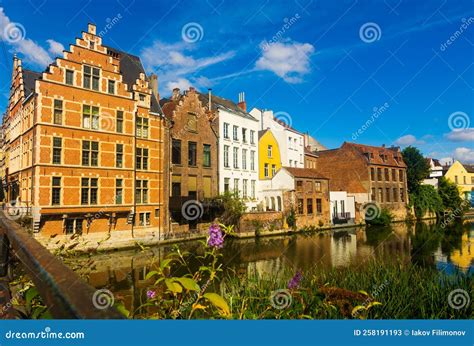 Buildings in the Historic Centre of Ghent, Belgium Stock Image - Image ...