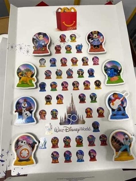 Disney Mcdonald 50th Anniversary Toys