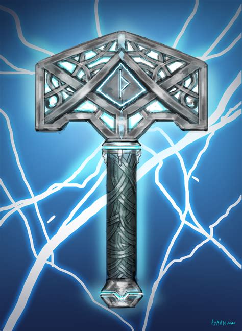 ArtStation - Mjolnir Thor's Hammer concept