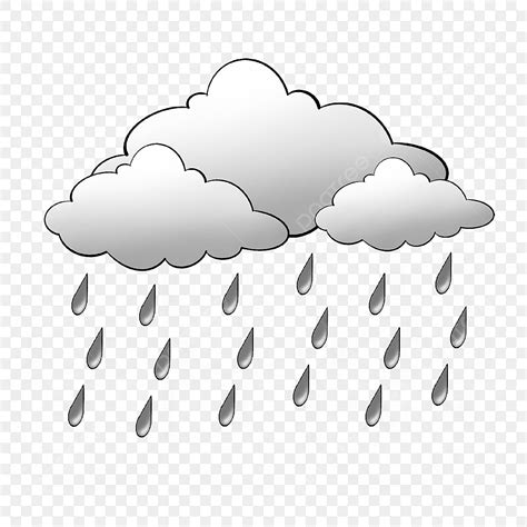 Cloudy Clouds PNG Picture, Grey Cloudy Clouds Raindrops, Rainy Day, Cloud, Rain PNG Image For ...