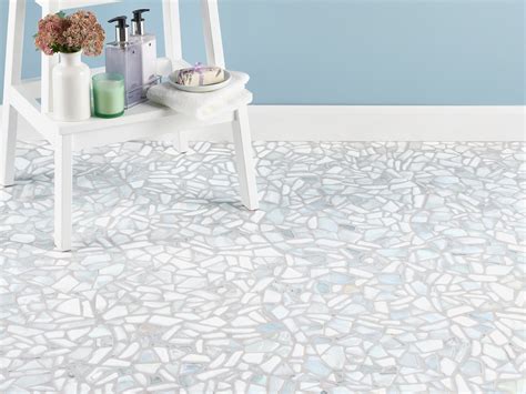 Bora Bora Pebble Hot Glass Mosaic | Floor and Decor