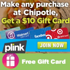 *Expired* Free $10 Gift Card with ANY Chipotle Purchase - Freebies 4 Mom