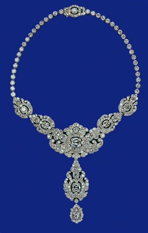 The Nizam of Hyderabad diamond necklace belonging to Her Majesty Queen Elizabeth II. This ...