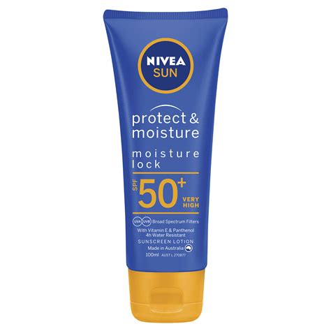 NIVEA Sun Protect & Moisture Sunscreen Lotion SPF50+ 100ml | Amals Discount Chemist