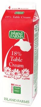 18% Table Cream - Country Grocer