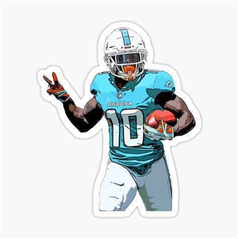 "Tyreek Hill Peace Sign Print" Sticker for Sale by U-Imaginations ...