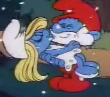 Image - Smurfette Kissing Papa.PNG | Smurfs Wiki | FANDOM powered by Wikia