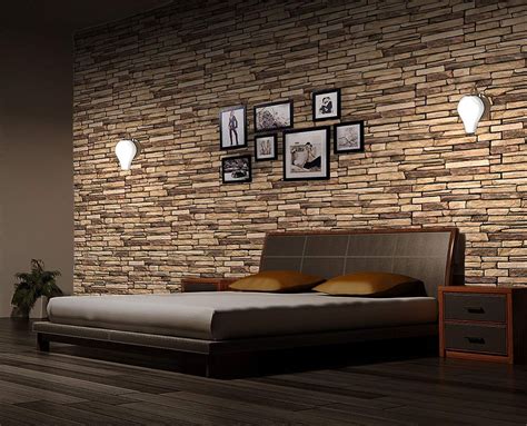 PVC Plastic Wall Panels 3D Decorative Tiles Cladding - Natural Stone ...