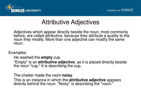 PPT - Adjectives Meeting 11 PowerPoint Presentation, free download - ID:1784039