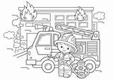 Preschool Fireman Coloring Pages sketch template
