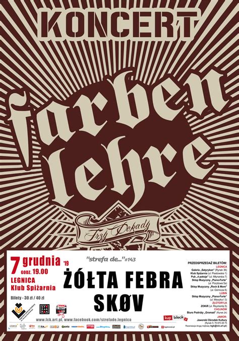 Farben Lehre, Żółta Febra i Skøv zagrają w Spiżarni « 24legnica.pl