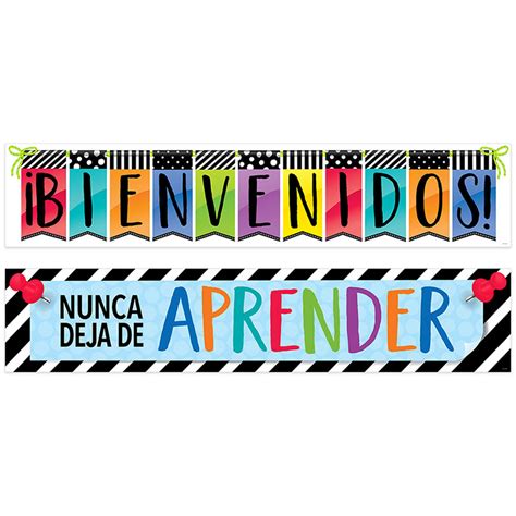 Bienvenidos Bright Spanish Banner - CTP8154 | Creative Teaching Press