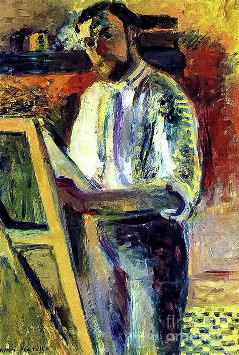 Self Portrait in Shirt Sleeves by Henri Matisse 1900 Painting by Henri ...