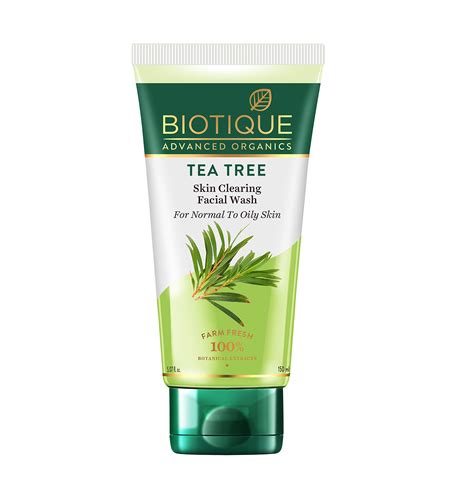 Buy Biotique Tea Tree Skin Clearing Normal to Oily Skin Face Wash, 150 ...