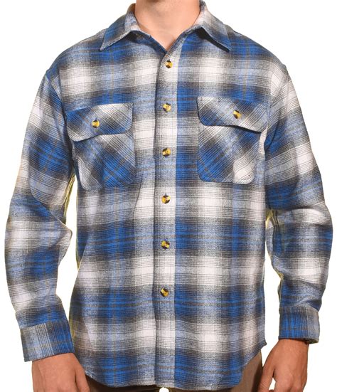 Mens Heavy Duty Flannel Shirt - Walmart.com