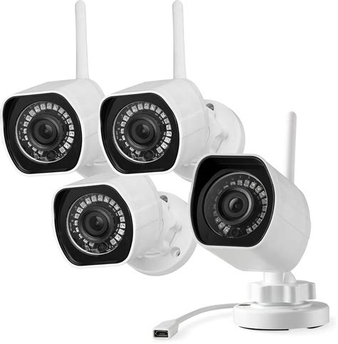 Zmodo 1080p Full HD Outdoor Wireless Security Camera System, 4 Pack ...