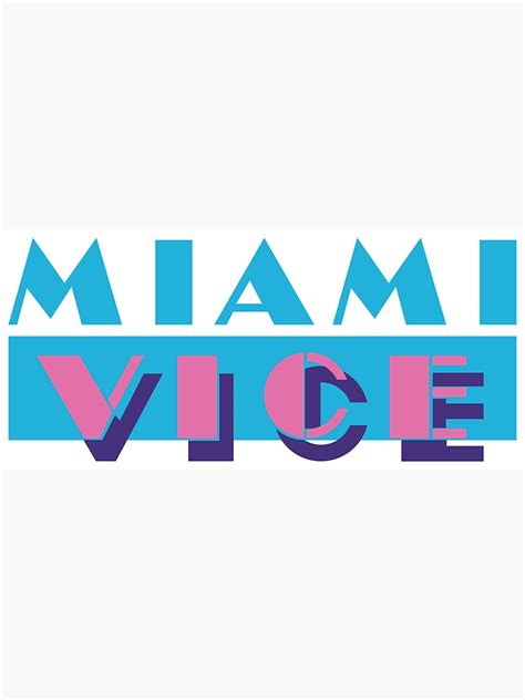 "Miami Vice" Sticker for Sale by JonHorv | Redbubble