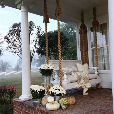 85 Relaxing Farmhouse Porch Swing Ideas | House with porch, Farmhouse ...