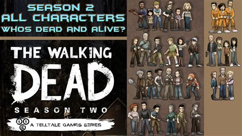 The Walking Dead Game - All Characters Season 2 (Who's Alive or Dead ...