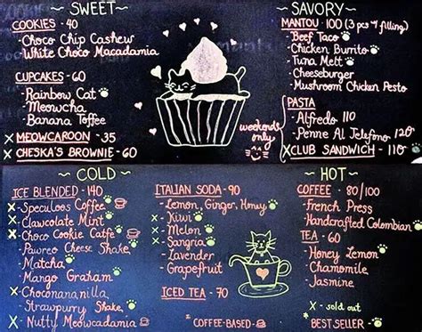 Cat Cafe Manila Menu, Menu for Cat Cafe Manila, Sikatuna Village, Quezon City - Zomato Philippines