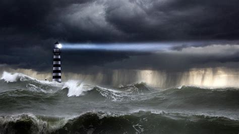 Lighthouse Stormy Sea Wallpapers - Wallpaper Cave